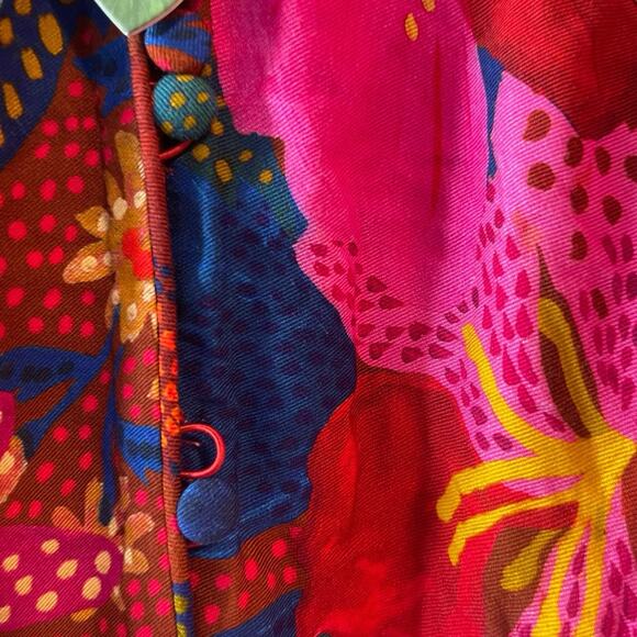 NWT Farm Rio Snake Garden Red Mini Dress XS flaw - Picture 5 of 11